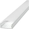 Profilo Slim per Doppia striscia LED 1m e 2m - BIANCO Variante Lunghezza Profilo 1 metro