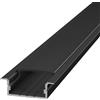 Profilo Incasso per Doppia Striscia LED 1m e 2m - NERO Variante Lunghezza Profilo 1 metro