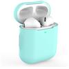 KOKOKA Custodia in Silicone Compatibile con AirPods 2 e 1, Silicone Protettiva Case Cover for Airpods 2 e 1, [LED anteriore Visibile] [Supporta la Ricarica Wireless] Mint Green