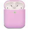 KOKOKA Custodia in Silicone Compatibile con AirPods 2 Custodia, Silicone Protettiva Case Cover per Airpods 2, LED Anteriore Visibile, Lavender Pink