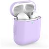 KOKOKA Custodia in Silicone Compatibile con AirPods 2 e 1, Silicone Protettiva Case Cover for Airpods 2 e 1, [LED anteriore Visibile] [Supporta la Ricarica Wireless] Lavanda