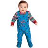 SMIFFYS Chucky Baby Costume bambola assassina, Blu, con stampato tutto in uno