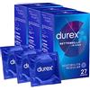 Durex 50 Preservativi Durex Jeans Trasparenti con Lubrificante a Base Siliconica Forma Easy-On con Serbatoio Realizzati in Lattice di Gomma Naturale 5 Scatole da 10 Profilattici