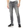 Only & Sons Uomo O&S Slim Fit Pantaloni Jeans Basic Denim ONSWARP Elasticizzato Pantaloni A Svasati, Colore:Grigio, Taglia Pantalone:34W / 34L