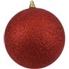 Due Esse Christmas Palla 25cm Glitterata Rosso
