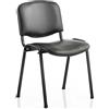 Next Day Office Chairs Sedie da ufficio per il giorno successivo ISO impilabile sedia nero vinile nero telaio senza braccioli