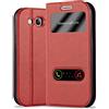 Cadorabo Custodia Libro per Samsung Galaxy S3 / S3 Neo in Rosso Zafferano - con Funzione Stand e Chiusura Magnetica - Portafoglio Cover Case Wallet Book Etui Protezione
