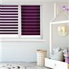 Blindecor Indus Sensa attrezzi | Tenda a rullo a doppio strato senza perforazione | Colore Viola 87 x 180 cm (Larghezza x Altezza) | Dimensioni del tessuto 84 x 175 cm