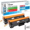 TOPRINT [NESSUN CHIP, con Strumenti Professionali] W1420A 142A Cartucce Toner Compatibili 2 Neri 1000 Pagine HP Laserjet M110 M110w; MFP M139 M139w M140 M140w Stampanti