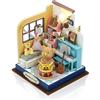 Cuteefun Kit Case in Miniatura da Costruire DIY, Miniature Casa delle Bambole Fai da Te con Mobili, Natale Halloween Regalo di Compleanno(Momento Musicale)