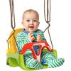 Outsunny Altalena per Bambini 9-36 Mesi in PP e PE con Corda Regolabile e Cintura, 42x33x120-180 cm|Aosom