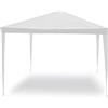 Linea Garden Friend G1617002 - Gazebo, Struttura in acciaio, Copertura in pe, 110 gr/m², Bianco, 3 x 3 m