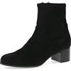 CAPRICE Stivaletti da donna con tacco con cerniera vegani, Nero (Black Stretch), 42 EU