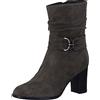 CAPRICE 9-25328-41, Stivaletti con tacco Donna, Grigio (Stone Suede), 38.5 EU
