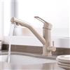 ZPSPZ Rubinetto Miscelatore Cucina Tre Vie Colore Avena Ottone Alta Qualità Girevole Caldo e Freddo Acqua Filtrazione Rubinetto da Cucina 3 Vie-B.