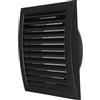 Repa Market Presa d'aria antracite per cappa di scarico, 150 mm, con schermo e flangia incorporati, copertura per presa d'aria HVAC, tappo di scarico
