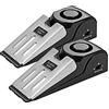 ThreeH Door Stopper Alarm 2 Pack 120dB Loud portatile cuneo ingresso allarme strumenti di sicurezza per la sicurezza domestica casa appartamento Hotel viaggio