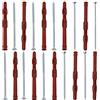 AERZETIX - C65007 - Set di 10 tasselli 10x140mm per mattoni forati/cemento cellulare + 10 viti Ø6x140mm con testa fresata - in nylon/metallo - fissaggio materiali cavi lavoro costruzione perforazione