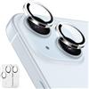 ESR Pellicola Fotocamera Compatibile con iPhone 15/15 Plus/14/14Plus, 9H Vetro Temperato Protezione Lente sottile antigraffi, Bordi in alluminio,2 Set, Trasparente