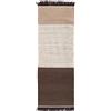 NANIMARQUINA tappeto TRES STRIPES 80x240 cm - TRES-STRIPES-80x240-CHOCOLATE