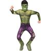 Rubie's Costume Hulk per Bambini, Verde, L-9 à 10 Anni-129 à 140 cm, 702025-L