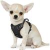 Eagloo Pettorina Cane Taglia Piccola, Pettorina ad h Antifuga, Imbracatura per Cani Anti Tiro con Doppio Gancio, Robusto e Regolabile per Addestramento, Imbracatura Cucciolo, XS, Nera
