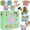 boppi Puzzle Bambini 2 Anni Educativi 10 In 1 - Giochi Montessori 1 Anno In Su - Puzzle Fattoria Animali Bambini 30 Pezzi- Idee Regalo Bimbi Per Natale E Compleanno Con Scatola Porta Gioco di Boppi