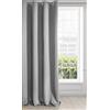Eurofirany LOGAN Tenda Oscurante Extra Lunga - 1 Unità, Occhielli, Blocco della Luce, Oscuramento della Stanza, Camera da Letto, Soggiorno, 140x270 cm, Argento