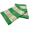 Ger3as Set di 2 strofinacci da cucina Gourmet (lino/cotone), asciugamani 50 x 70 cm, in misto lino, tessuto jacquard o stampato (asciugamano jacquard gatti verde)