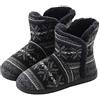 Rokiemen Inverno Pantofole da Casa Donna Uomo Pantofole a Stivaletto Morbido Antiscivolo Ciabatte Stivaletti Comode Calde Pelose Peluche Cotone Scarpe da Casa Nero 1 43/44