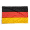 Domina Pubblicità Bandiera Germania 150x100cm in tessuto nautico antivento da 115g/m², bandiera tedesca 150x100 lavabile, bandiera della Germania 150x100 con cordino,doppia cucitura perimetrale e fettuccia di rinforzo