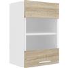 VCM Armadio da Cucina Larghezza 40 cm Anta Vetro Opaco Armadio a Muro Cucina Mobili Esilo Armadio da Cucina Larghezza 40 cm Anta Vetro Opaco Armadio a Muro Cucina Mobili Esilo Bianco/Rovere Sonoma