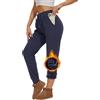 CheChury Pantaloni Donna Invernali Pantaloni in Pile da Donna Sportivi Jogging Cotone Pantaloni Tuta Donna Elasticizzati Pantaloni Ginnastica Casual Lunghi da Pantaloni Caldi con Coulisse e Tasche