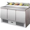 FORCAR Saladette refrigerata - N. 3 porte - Vetrina portaingredienti - cm 137 x 70 x 101 h
