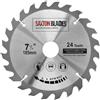 Saxton Blades Saxton, Lama per sega circolare TCT18524T, per legno, 185 mm x 30 mm (foro) x 24 denti, compatibile con seghe Bosch, Makita, Dewalt da 190 mm