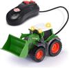 Dickie Toys - Trattore giocattolo Fendt (14 cm) con telecomando via cavo per bambini dai 3 anni in su, trattore telecomandato con pala mobile e luce inclusa batteria, 203732000, multicolore