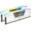 Corsair CMH32GX5M2B5600C40W Vengeance RGB Bianco 32GB Kit 2x16GB DDR5 5600MHz CL40 - Memorie RAM