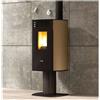 Anselmo Cola Stufa a Pellet Ventilata Swing Ermetica 6,5 Kw Classe A+ Wi-Fi Colori vari ,