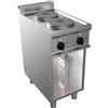 D.L. SERVICE Cucina elettrica - N. 2 fuochi - cm 40 x 70 x 85 h