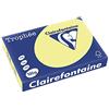 Clairefontaine Ries 1023C - Carta per stampante/fotocopiatrice Trophee, colori intensi, DIN A4, 160 g, 250 fogli, narciso, 1 Ries