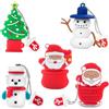 BORLTER CLAMP Chiavetta USB Stile Natalizio 16GB 5 Pezzi Regali di Capodanno, BorlterClamp Pen Drive Babbo Natale Pupazzo di Neve Albero di Natale Stili, Regalo di Natale per Famiglia e Amici