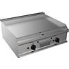 D.L. SERVICE Fry top a gas - Piastra liscia - cm 80 x 70 x 27 h