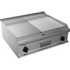 D.L. SERVICE Fry top elettrico - Piastra 1/2 liscia 1/2 rigata - cm 70 x 70 x 25 h