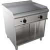 D.L. SERVICE Fry top a gas - Piastra liscia - cm 70 x 70 x 85 h