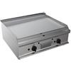 D.L. SERVICE Fry top a gas - Piastra rigata - cm 80 x 70 x 27 h