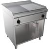 D.L. SERVICE Fry top elettrico - Piastra 1/2 liscia 1/2 rigata - cm 70 x 70 x 85 h
