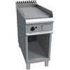 D.L. SERVICE Fry top elettrico - Piastra rigata - cm 40 x 90 x 85 h