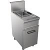 D.L. SERVICE Friggitrice a gas - Capacità litri 13 - cm 40 x 70 x 85 h