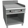 D.L. SERVICE Fry top a gas - Piastra liscia - cm 80 x 90 x 85 h