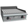 D.L. SERVICE Fry top elettrico - Piastra rigata - cm 80 x 90 x 23 h